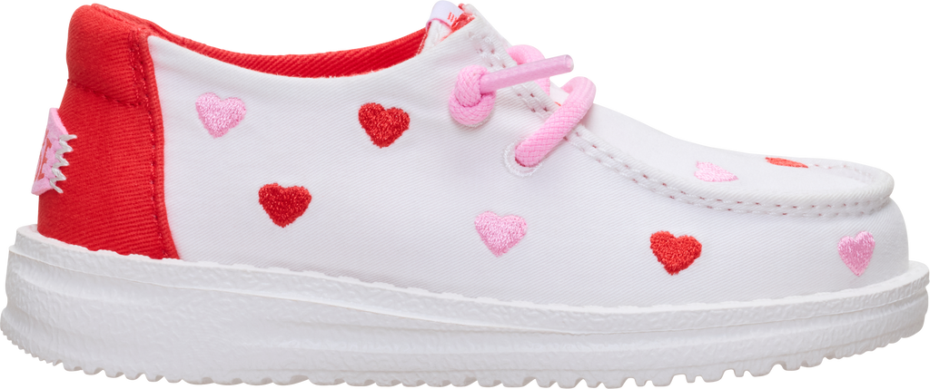 Wendy Toddler Embroidered Hearts
