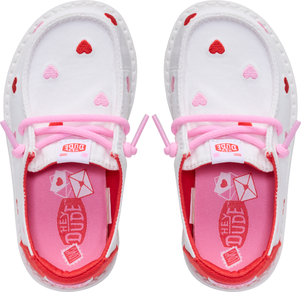 Wendy Toddler Embroidered Hearts