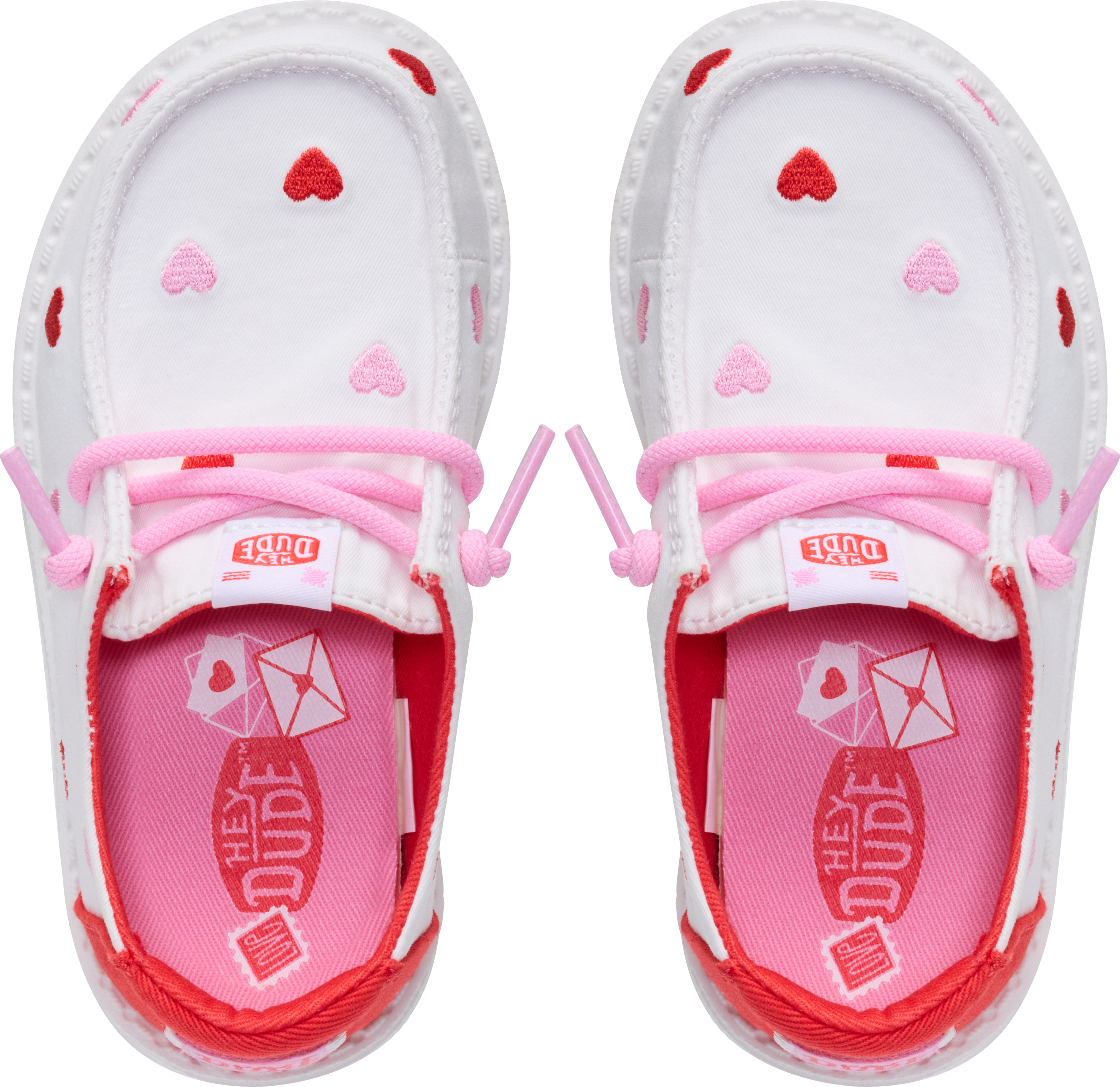 Wendy Toddler Embroidered Hearts